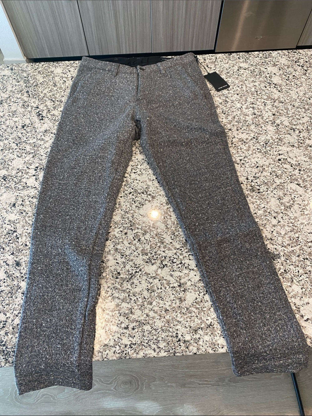 Heathered Gray Knit Dress Pants - Wings and Horns Brand Size 30